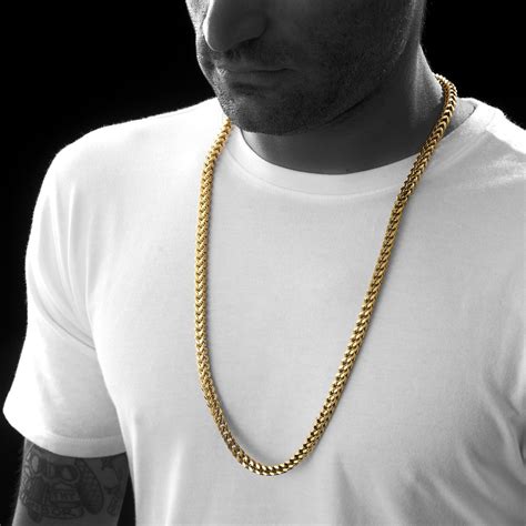 stainless steel box chain necklace mens|solid 14k gold box chain.